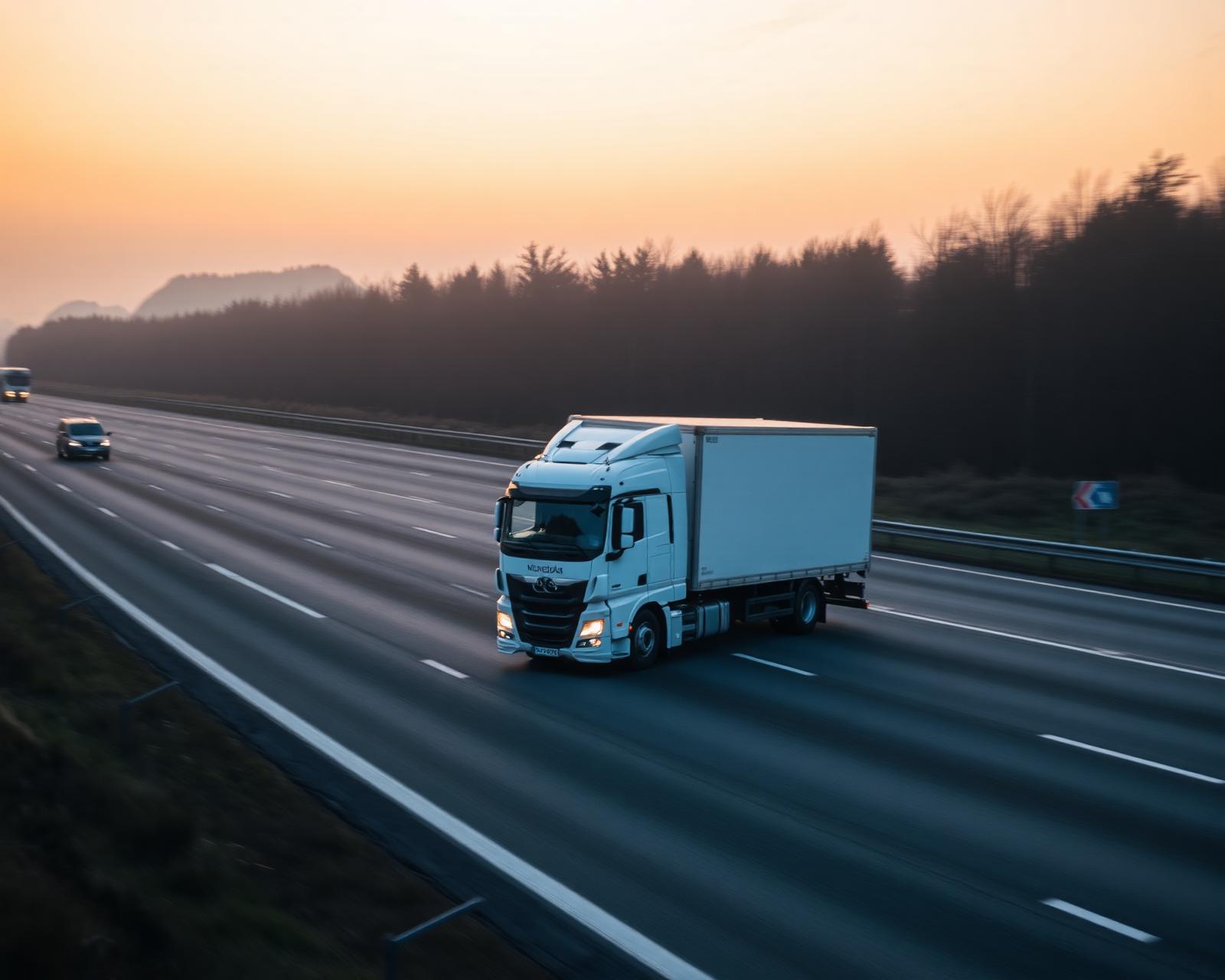Logistički kamion na autocesti